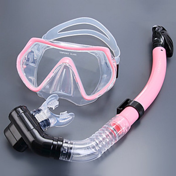 Full Dry Snorkel Goggles Breathing Tube Suit Snork...