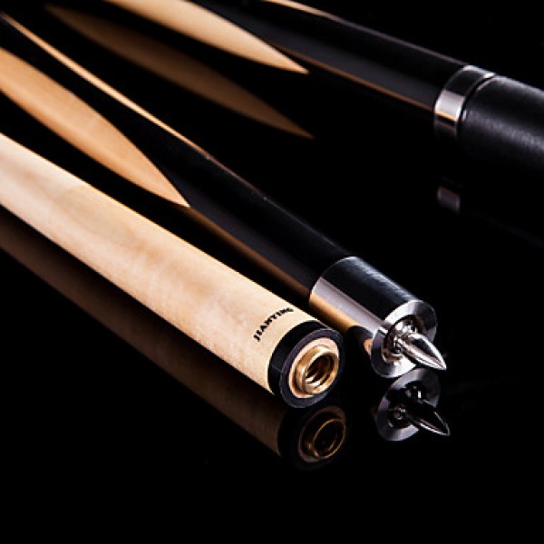 1/2 Jointed maple woodpool/ billiard cue with 13MM cue tip+Cue Case+cue tip