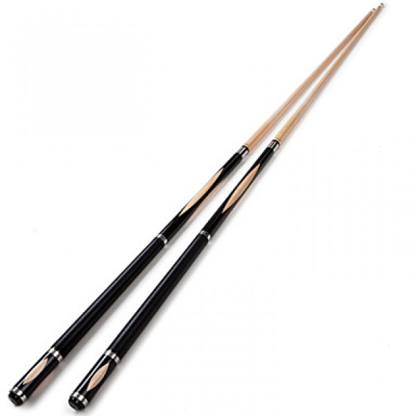 1/2 Jointed maple woodpool/ billiard cue with 13MM cue tip+Cue Case+cue tip