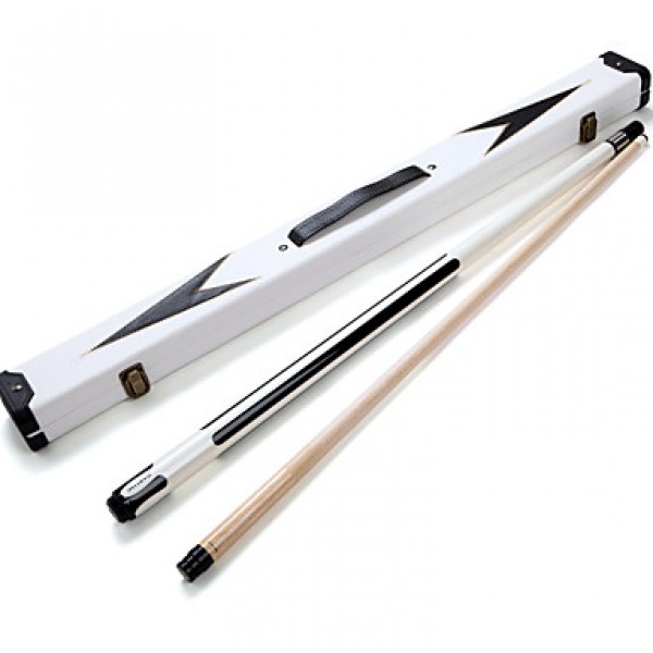 1/2 Jointed pool/ billiard cue with 13MM cue tip+C...