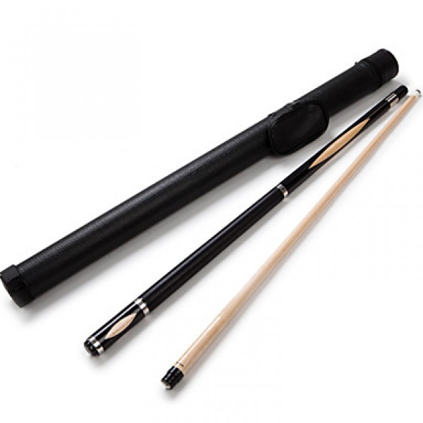 1/2 Jointed maple woodpool/ billiard cue with 13MM cue tip+Cue Case+cue tip