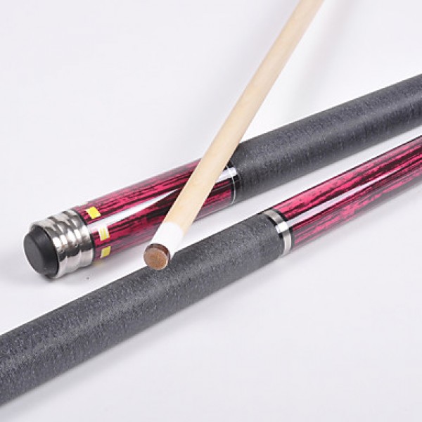 1/2 Jointed maple wood pool/billiard JY cue with 13MM cue tip+Cue Case+cue tip pb09