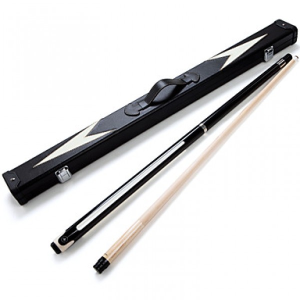 1/2 Jointed pool/ billiard cue with 13MM cue tip+Cue Case+cue tip