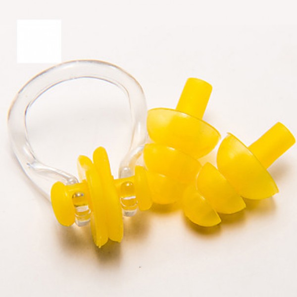 Nose Clips and EarPlugs Silicone Materials for Adult(Random Colors)