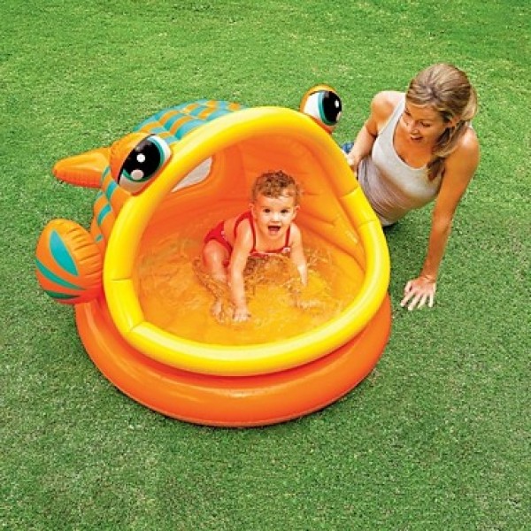 Lazy Fish Inflatable Baby Pool, 49