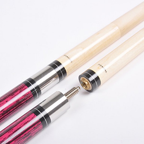 1/2 Jointed maple wood pool/billiard JY cue with 13MM cue tip+Cue Case+cue tip pb09